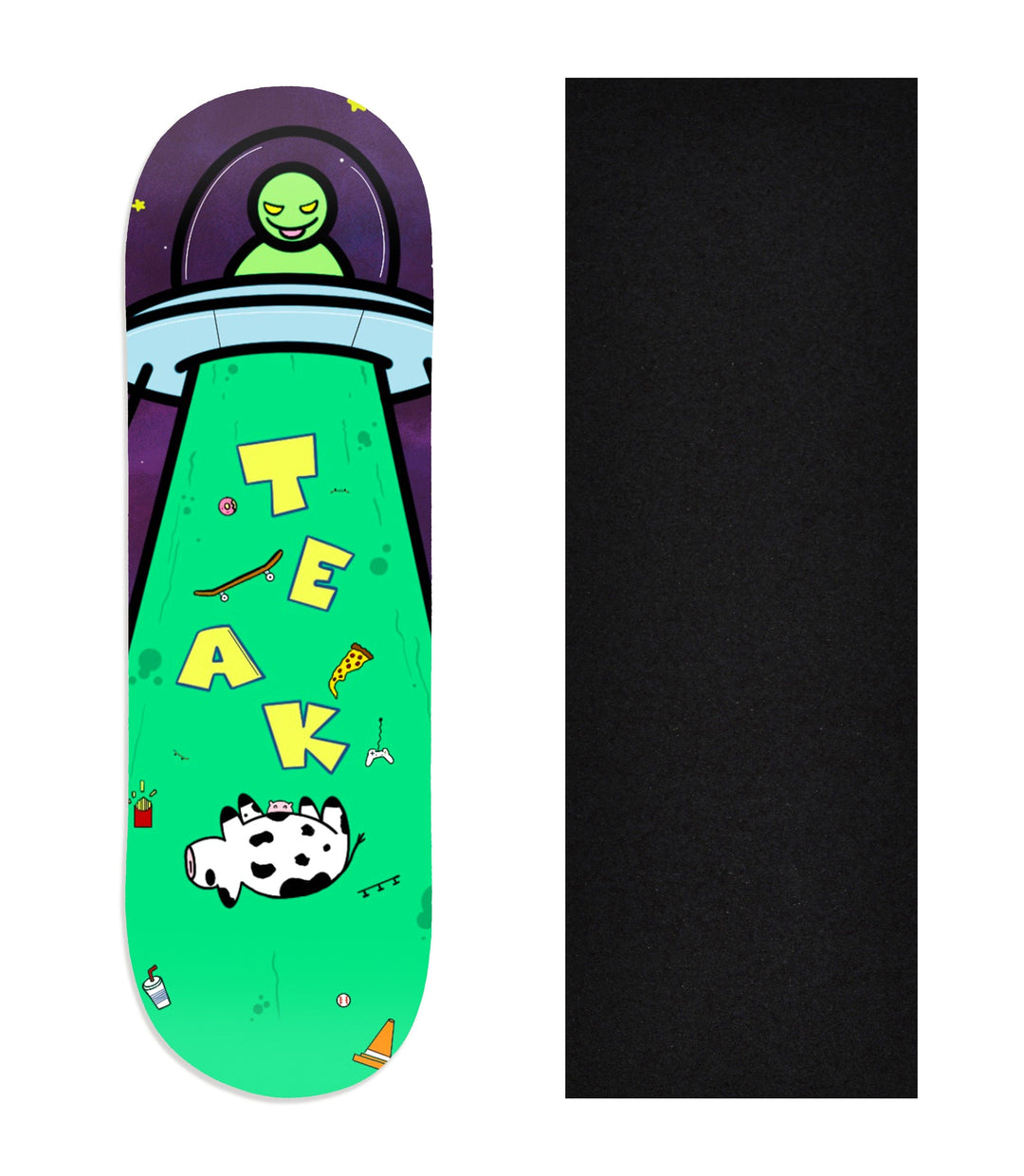 Teak Tuning Heat Transfer Graphic Wooden Fingerboard Deck, @plaguefingers - Entry#83 29mm Deck