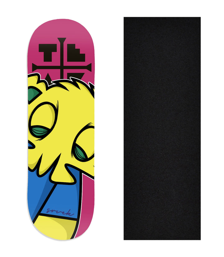 Teak Tuning Heat Transfer Graphic Wooden Fingerboard Deck, @prodbyswtchflp - Entry #112 29mm Deck