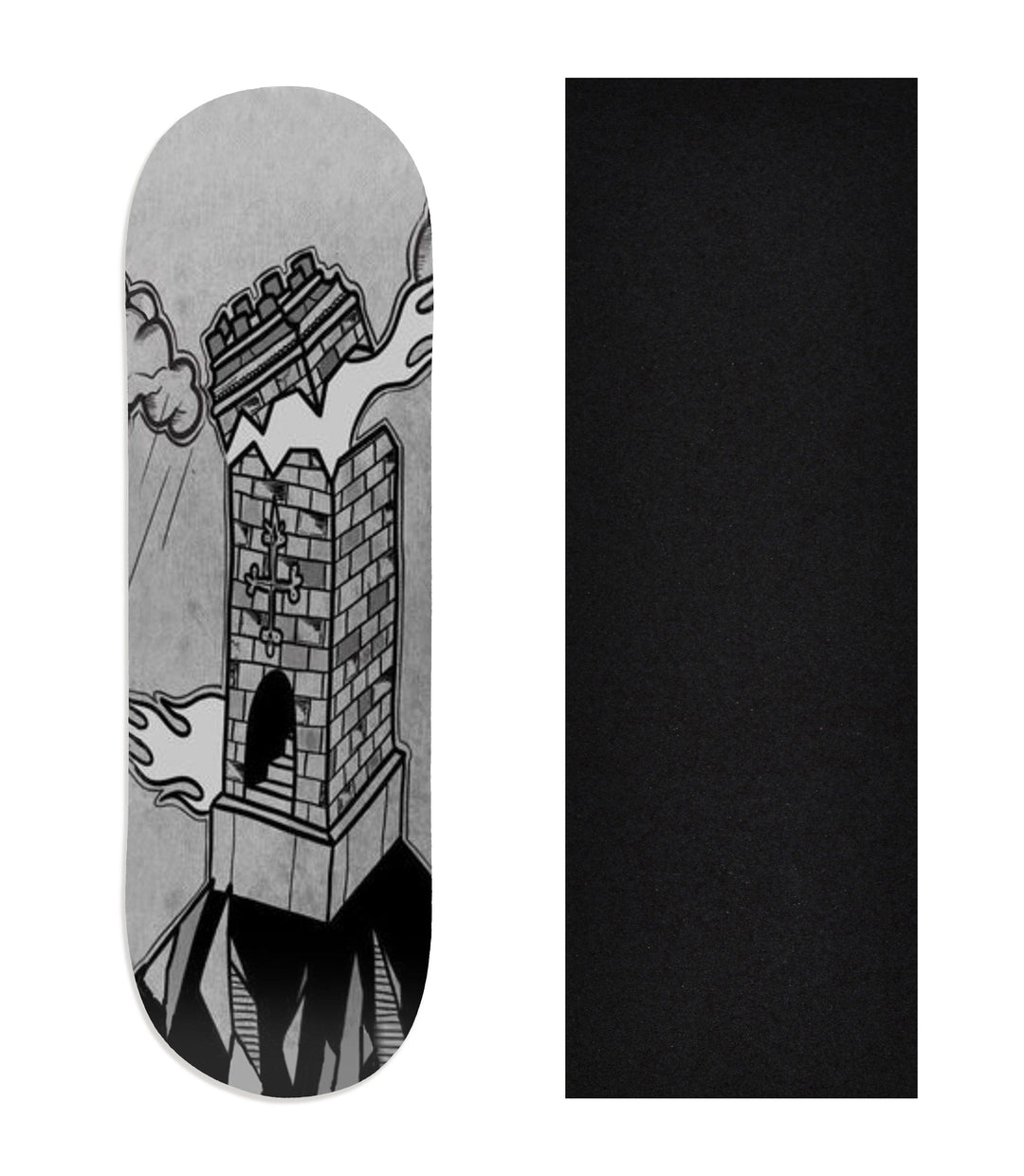 Teak Tuning Heat Transfer Graphic Wooden Fingerboard Deck, @dollhouse.fb - Entry#139 29mm Deck