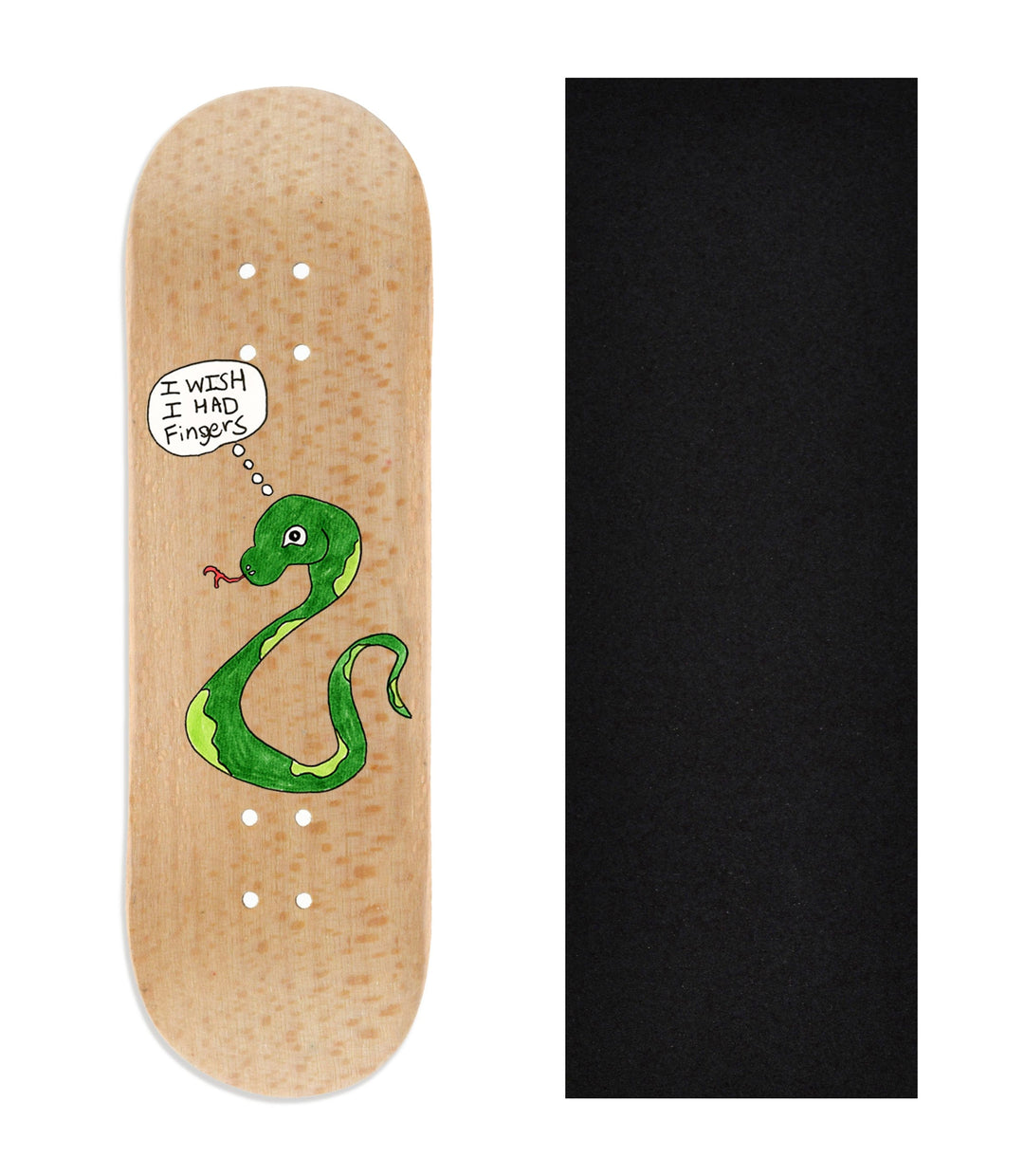 Teak Tuning Heat Transfer Graphic Wooden Fingerboard Deck, @growfingerboards - Entry#145 29mm Deck