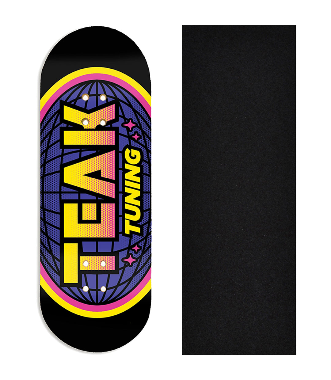 Teak Tuning Heat Transfer Graphic Wooden Fingerboard Deck, @lukecline - Entry#69 32mm Deck