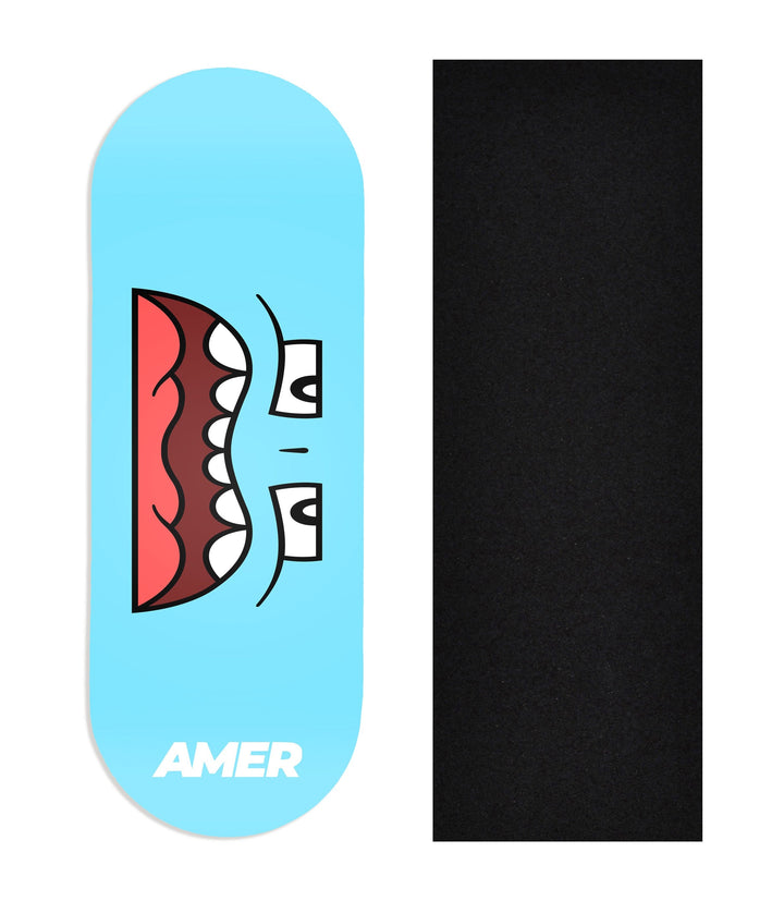 Teak Tuning Heat Transfer Graphic Wooden Fingerboard Deck, Amer - Entry#52