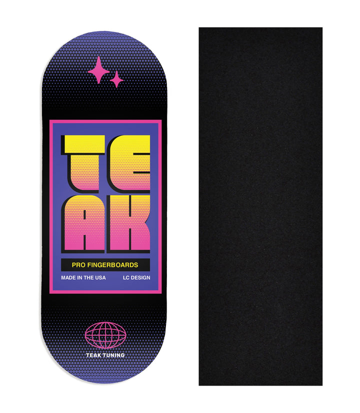 Teak Tuning Heat Transfer Graphic Wooden Fingerboard Deck, @lukecline - Entry#68 34mm Deck