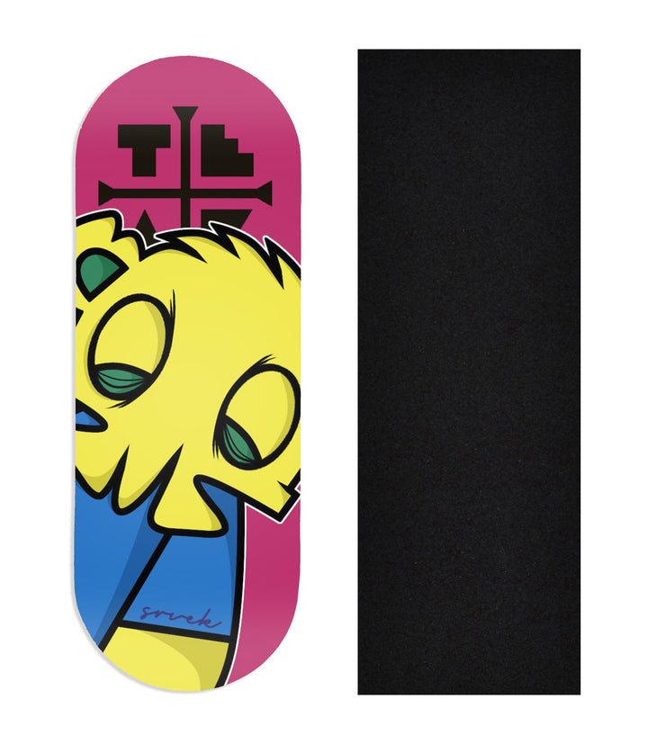 Teak Tuning Heat Transfer Graphic Wooden Fingerboard Deck, @prodbyswtchflp - Entry #112 34mm Deck