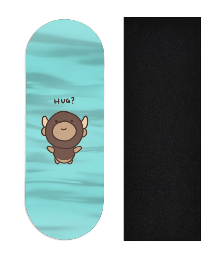 Teak Tuning Heat Transfer Graphic Wooden Fingerboard Deck, "@trumanlum - Entry 129" 34mm Deck