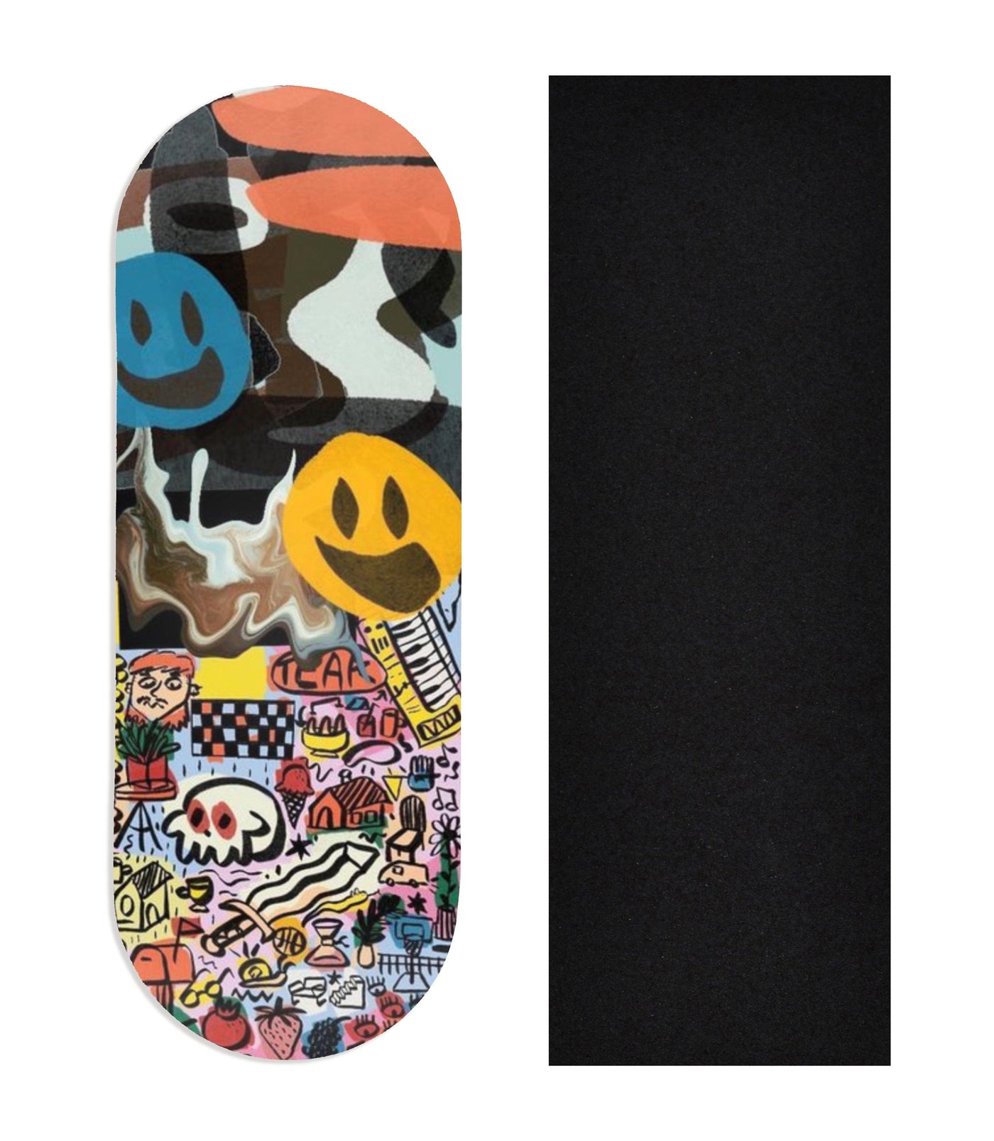 Teak Tuning Heat Transfer Graphic Wooden Fingerboard Deck, @cizek.psd- Entry #134 34mm Deck