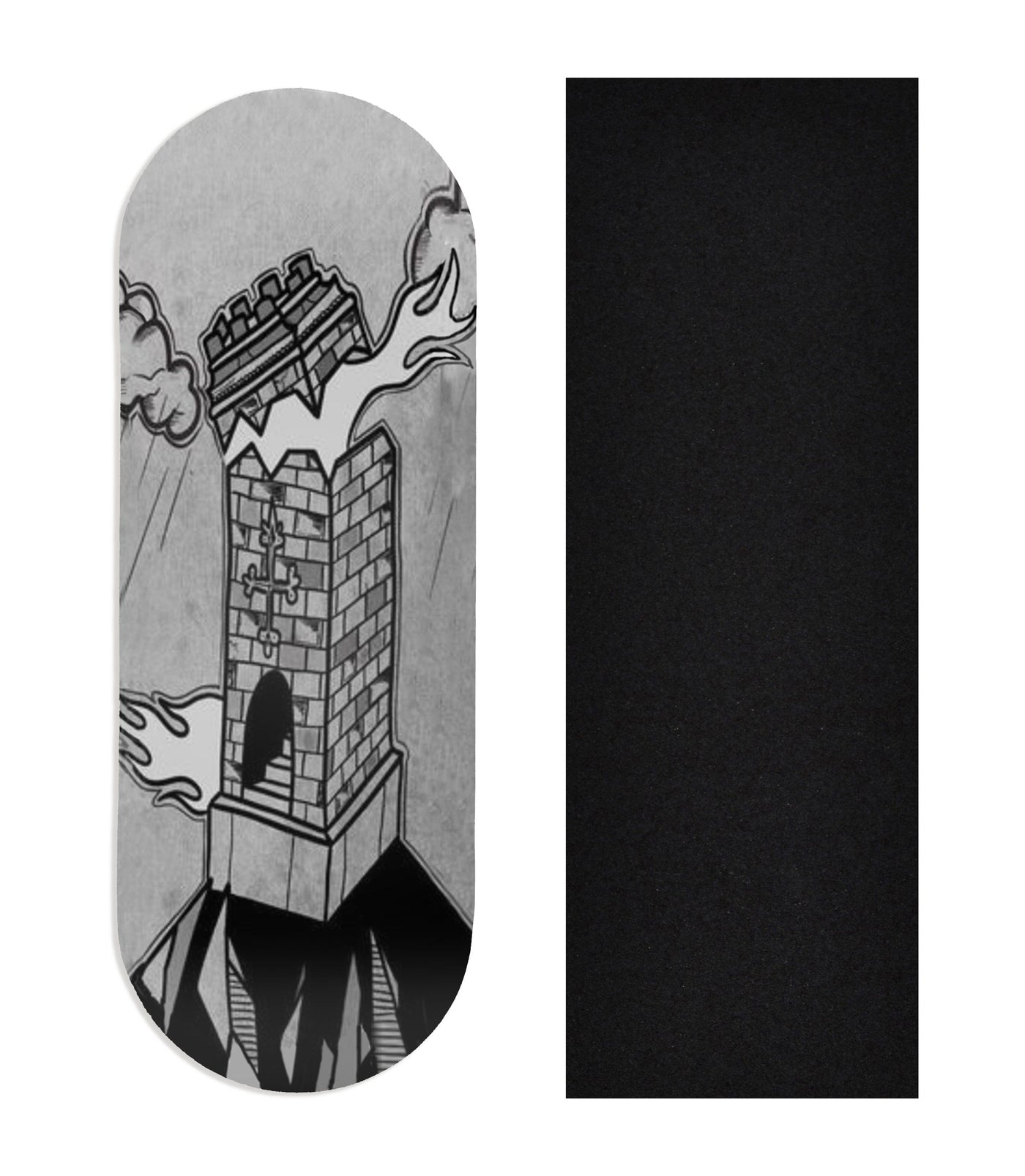 Teak Tuning Heat Transfer Graphic Wooden Fingerboard Deck, @dollhouse.fb - Entry#139 34mm Deck