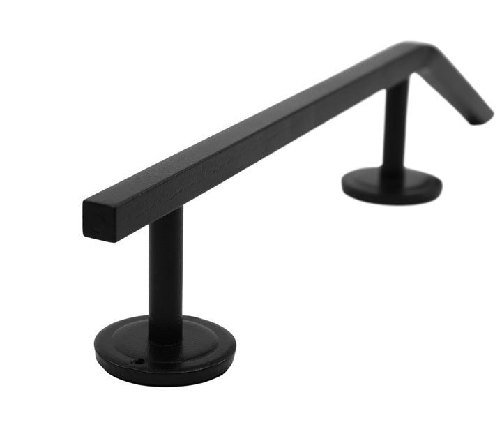 Teak Tuning Fingerboard Rail with Pole Jam Entrance, 12.5" Long - Steel Construction - Black