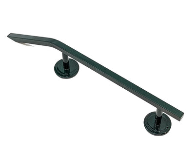 Teak Tuning *ONLY 5 AVAILABLE - Fingerboard Rail with Pole Jam Entrance, 12.5" Long - Steel Construction - Emerald Green Prism