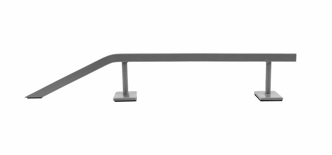 Teak Tuning Fingerboard Rail with Pole Jam Entrance, 12.5" Long - Steel Construction - Silver Grey