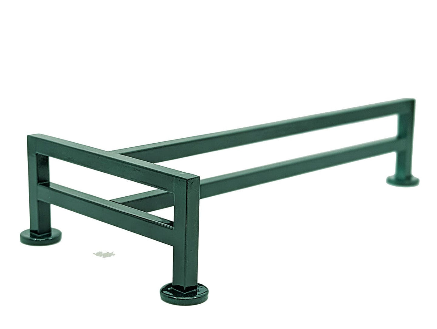 Teak Tuning *ONLY 5 AVAILABLE - Fence Style, T-Shaped Fingerboard Rail, 12" Long - Steel Construction - Emerald Green Prism