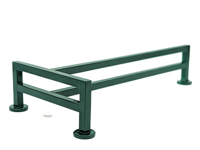 Teak Tuning *ONLY 5 AVAILABLE - Fence Style, T-Shaped Fingerboard Rail, 12" Long - Steel Construction - Emerald Green Prism