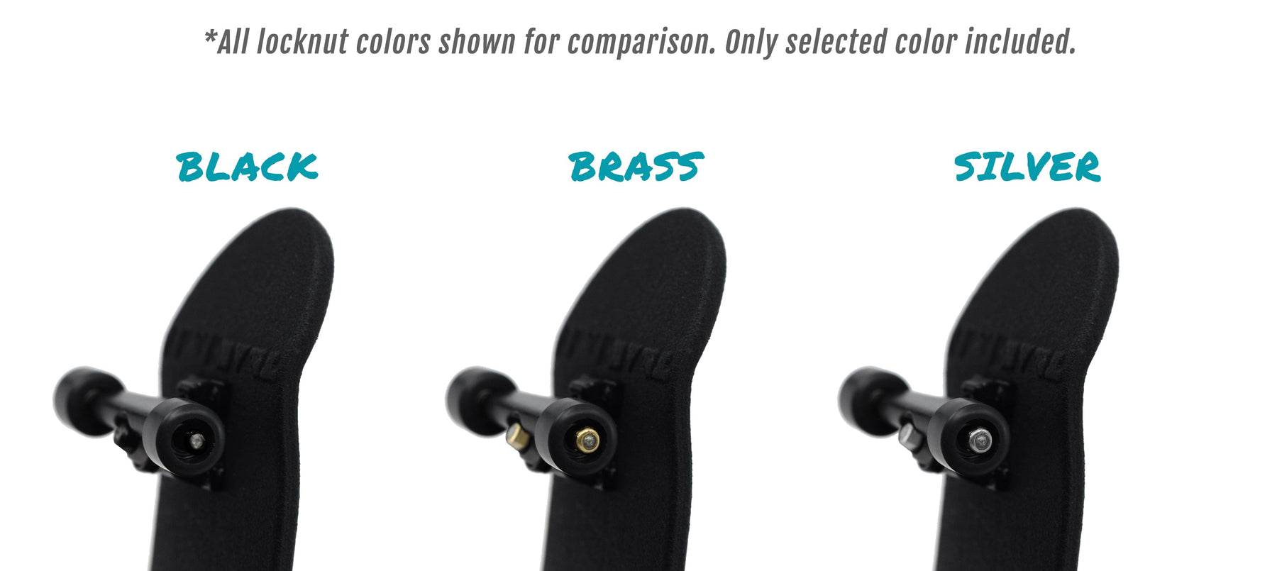 Professional Nylon Insert Fingerboard Lock Nuts (Gold Colorway) Teak