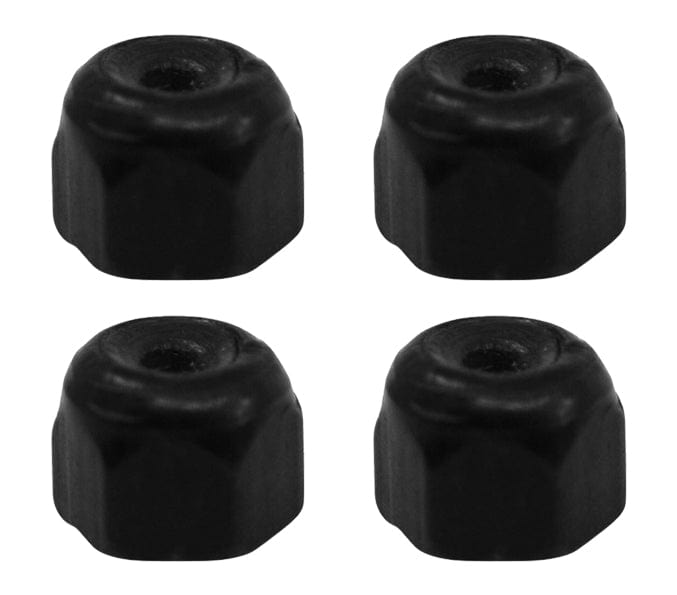 Teak Tuning Professional Nylon Insert Lock Nuts (Black) 4 pack