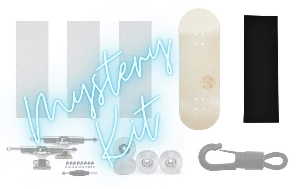 Teak Tuning Fingerboard Starter Set, Mystery - Includes Deck, 3 Wraps, Trick Tape, Trucks, and Wheels