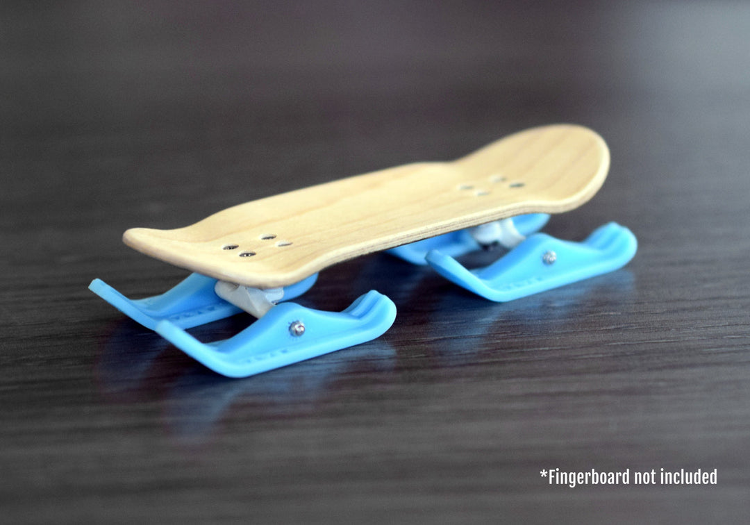 Teak Tuning Finger TruckSki's - 43 mm Long - Upgraded Resin Construction - Light Blue Colorway