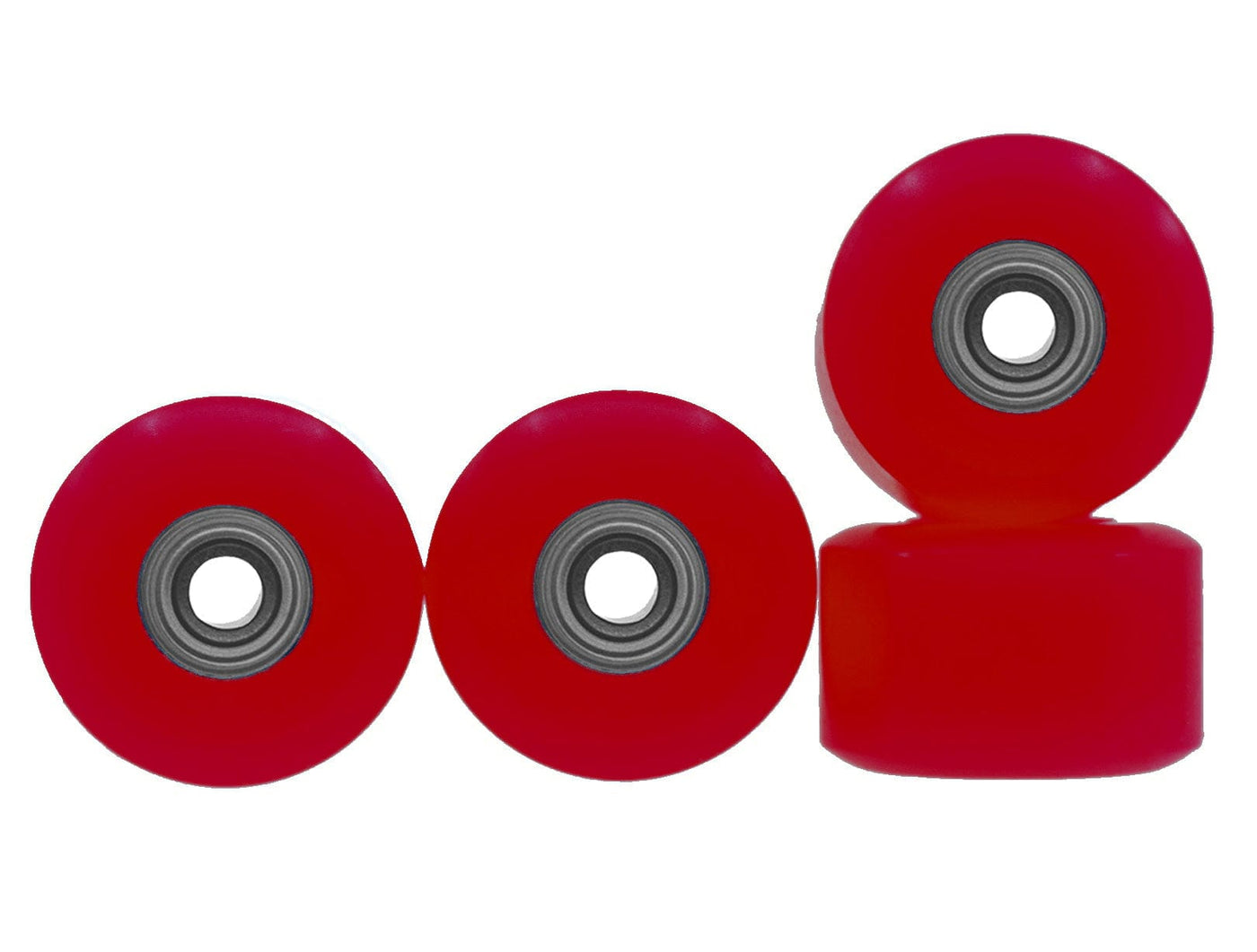 Teak Tuning Apex New Street Wheels - 85D Performance Poly - ABEC-9 Bearings - "Inferno Red"