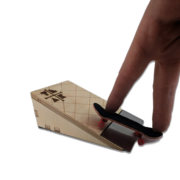 Teak Tuning Wooden Fingerboard Kicker Ramp with Metal Transition 6 i