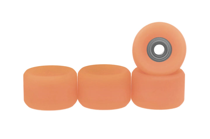 Teak Tuning Slim Bowl Fingerboard Wheels - 61D Urethane, ABEC-9 Bearings - Coral Reef Colorway