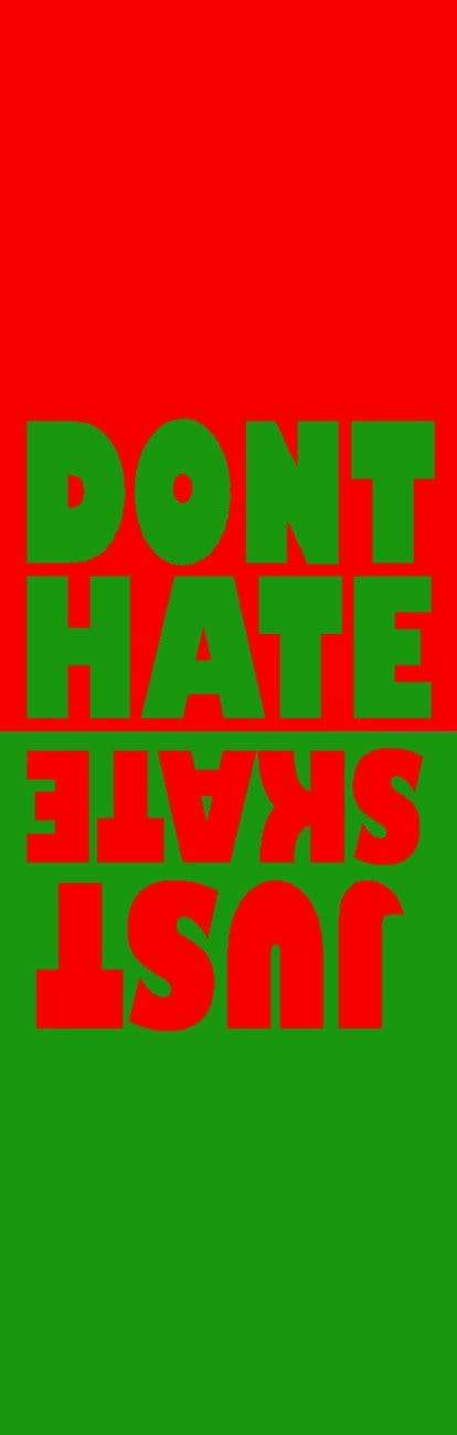 Teak Tuning Limited Edition "Don't Hate, Just Skate" Deck Graphic Christmas Wrap - 35mm x 110mm