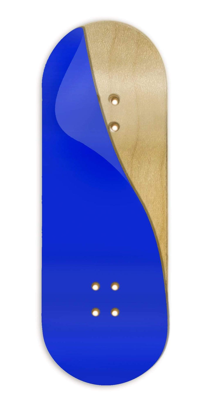 Teak Tuning Teak Swap Fingerboard Deck & ColorBlock Wrap - "Berry Blue" - 32mm x 97mm