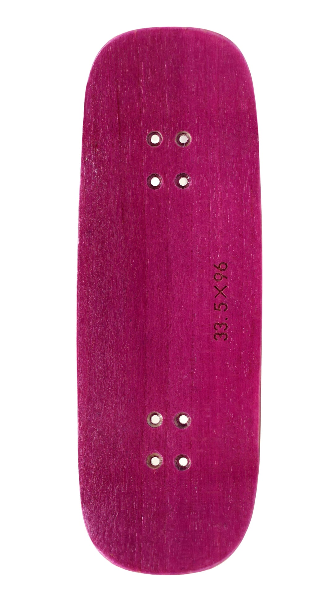 Teak Tuning PROlific Wooden 5 Ply Fingerboard Boxy Deck 32x96mm - Pink Flamingo - with Color Matching Mid Ply