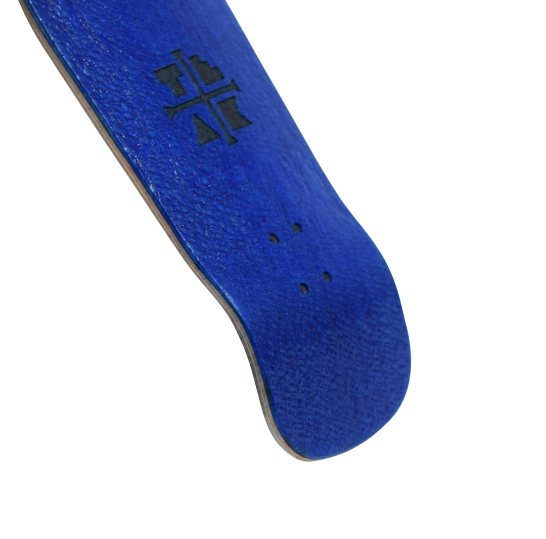 Teak Tuning Carlsbad Cruiser Wooden Fingerboard Deck, "Blue Yeti" - 34mm x 100mm