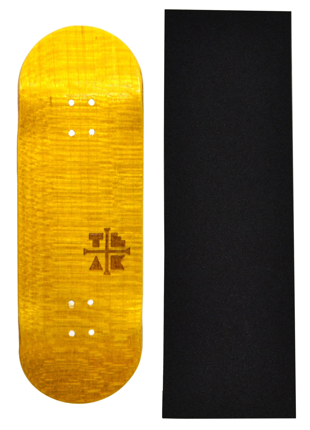 Teak Tuning PROlific Wooden Fingerboard Deck, "Banana Yellow" - 32mm x 97mm