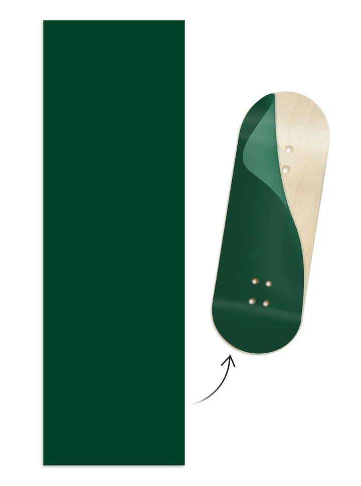 Teak Tuning "Emerald Green Colorway" ColorBlock Fingerboard Deck Wrap - 35mm x 110mm