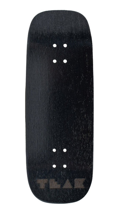 Teak Tuning PROlific Wooden 5 Ply Fingerboard Boxy Deck 32x96mm - Black Mamba - with Color Matching Mid Ply