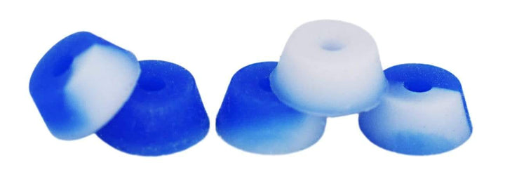 Teak Tuning Bubble Bushings Pro Duro Series - Multiple Durometers - Blue and White Swirl 51A