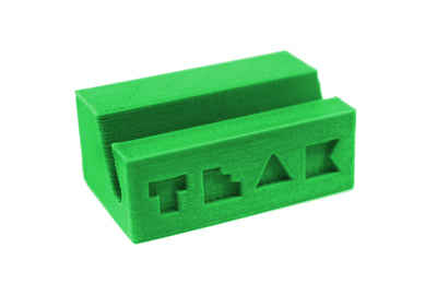 Teak Tuning Fingerboard Display Stand - Rectangle Edition - Tropical Lime Colorway