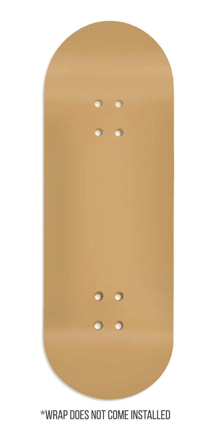 Teak Tuning Teak Swap Fingerboard Deck & ColorBlock Wrap - "Gold Decadence" - 32mm x 97mm