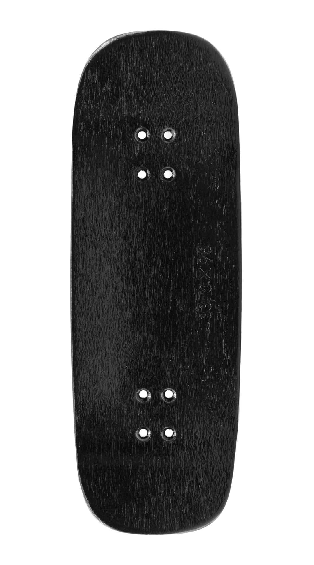 Teak Tuning PROlific Wooden 5 Ply Fingerboard Boxy Deck 32x96mm - Black Mamba - with Color Matching Mid Ply