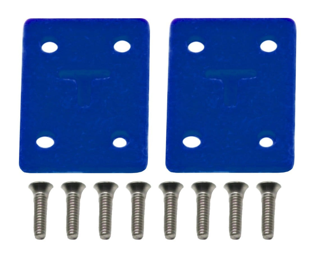 Teak Tuning Limited Edition Riser Pad Kit (Includes 8 Long Screws) - Stained Glass Effect in Blue
