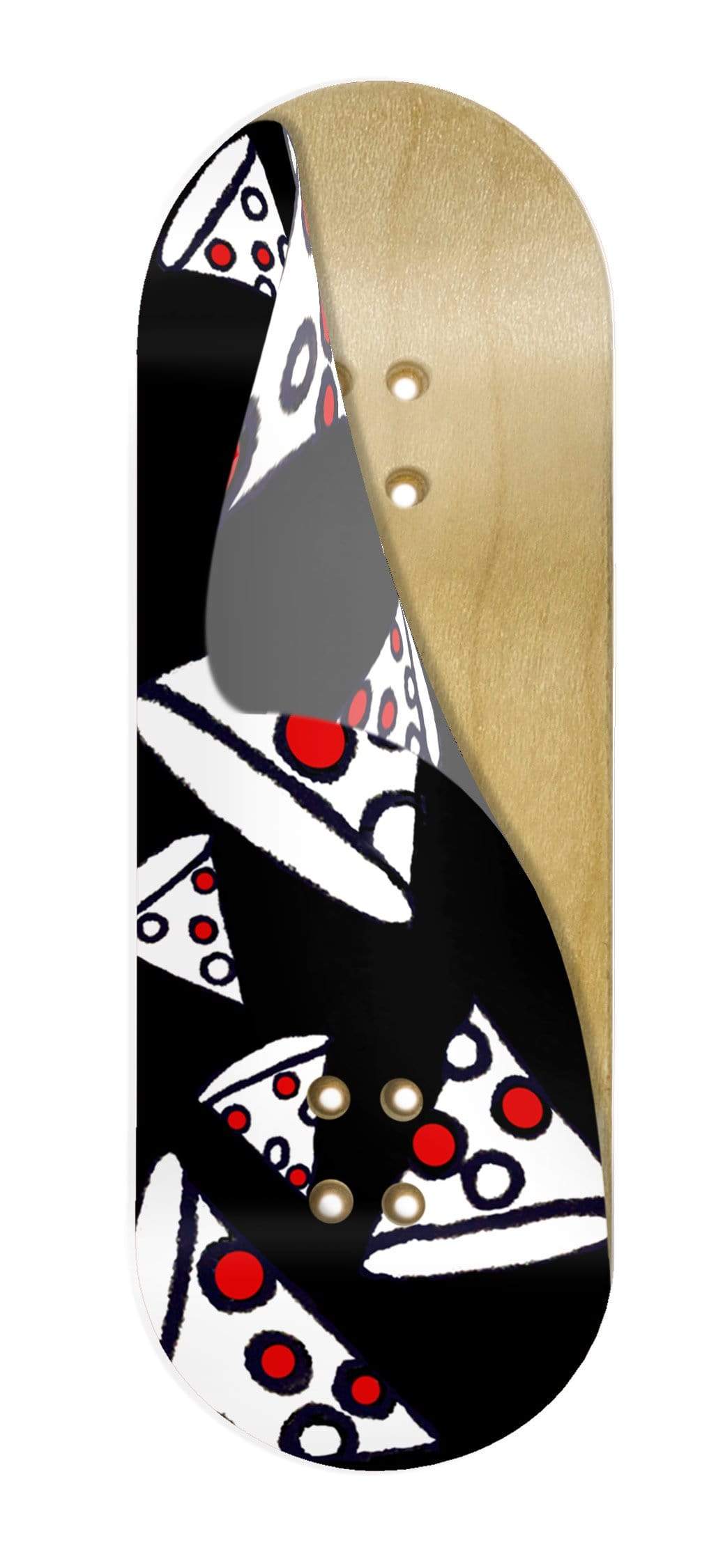 Teak Tuning "Pizza Frenzy" WellVentions Collaboration Deck Graphic Wrap - Designed by Isabela (age 14) - 35mm x 110mm
