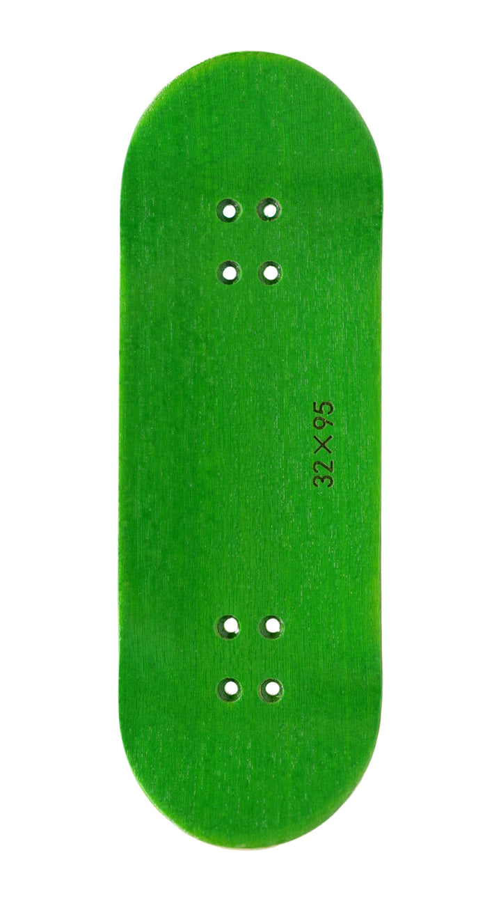 Teak Tuning PROlific Wooden 5 Ply Fingerboard Deck 32x95mm - Ghillie Green - with Color Matching Mid Ply