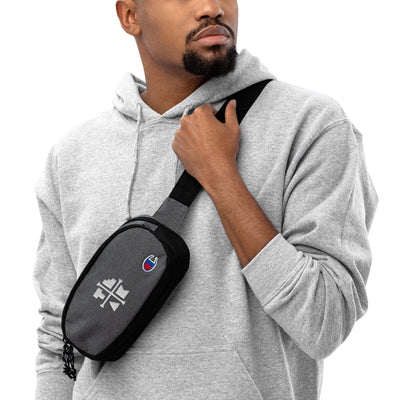 Teak Tuning Pro Fingerboards Teak Classic Logo - White Embroidered Cross Body/Waist Fingerboard Bag