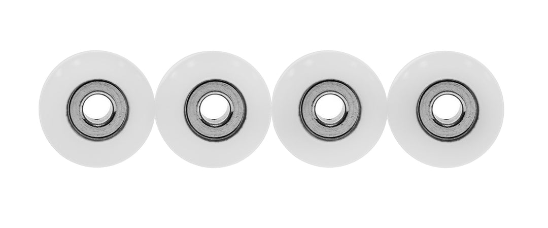 Teak Tuning Eco 85D CNC Poly Wheels - Street Shape - White Colorway