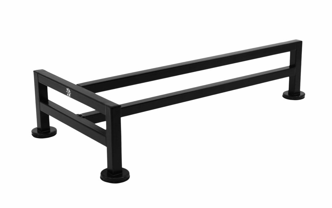 Teak Tuning Fence Style, T-Shaped Fingerboard Rail, 12" Long - Steel Construction - Black