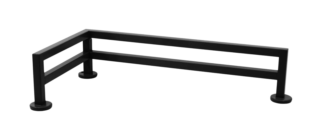 Teak Tuning Fence Style, L-Shaped Fingerboard Rail, 11" Long - Steel Construction - Black