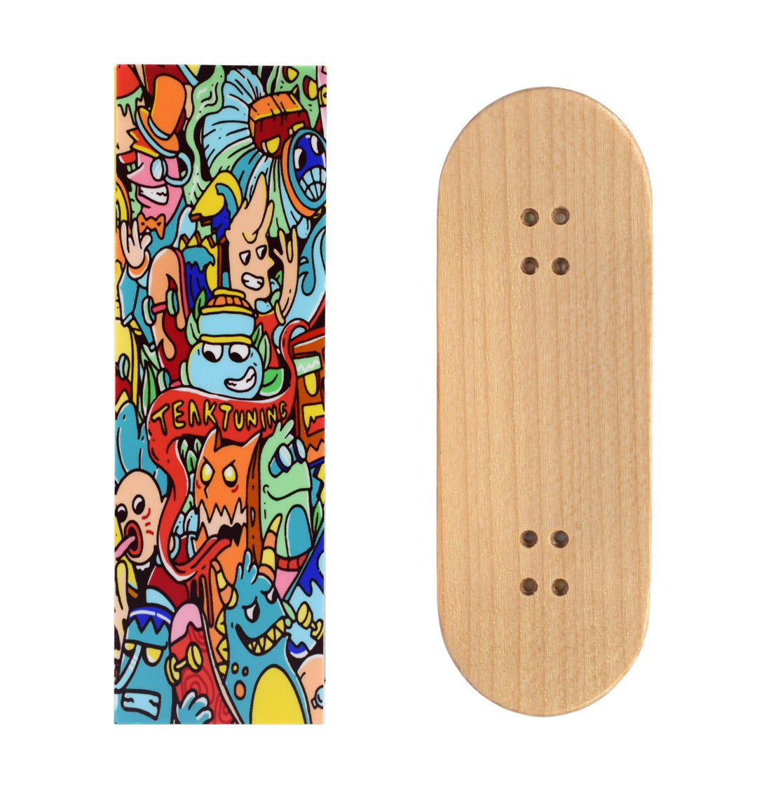  Teak Tuning Prolific Pre-Assembeld Complete Fingerboard with  Prodigy Trucks, 32mm - Cloud Nine - Upgraded Components, Locknuts, Bearing  Wheels - Pro Board Shape & Size : Toys & Games