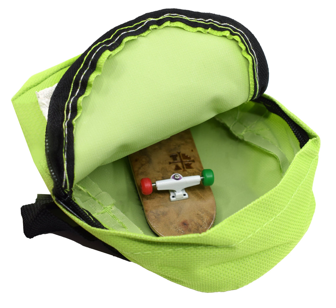 Teak Tuning Mini Fingerboard Travel Backpack Case - Green Green