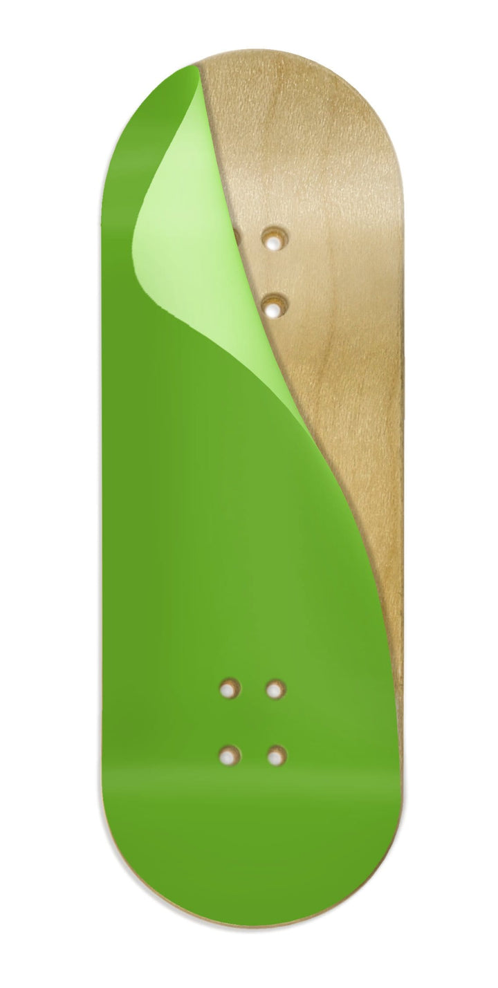 Teak Tuning Teak Swap Fingerboard Deck & ColorBlock Wrap - "Lime Sorbet" - 32mm x 97mm