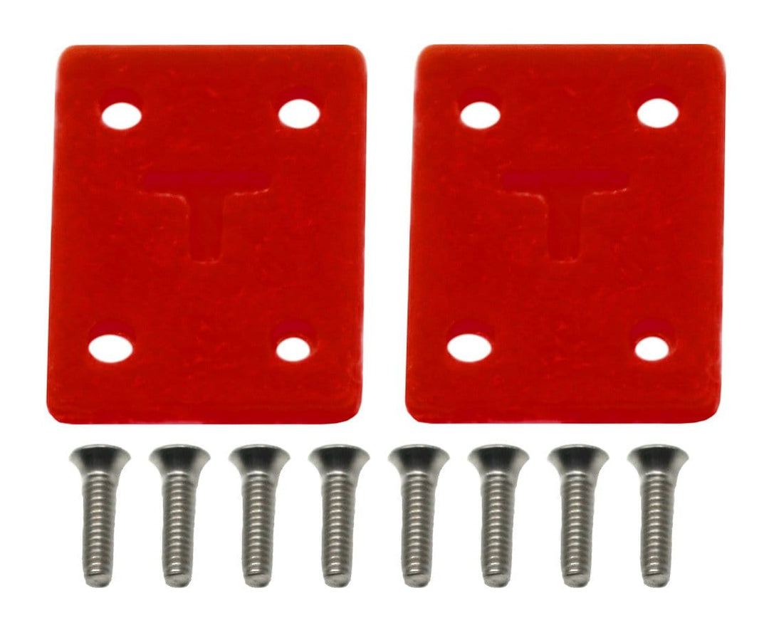 Teak Tuning Limited Edition Riser Pad Kit (Includes 8 Long Screws) - Stained Glass Effect in Red
