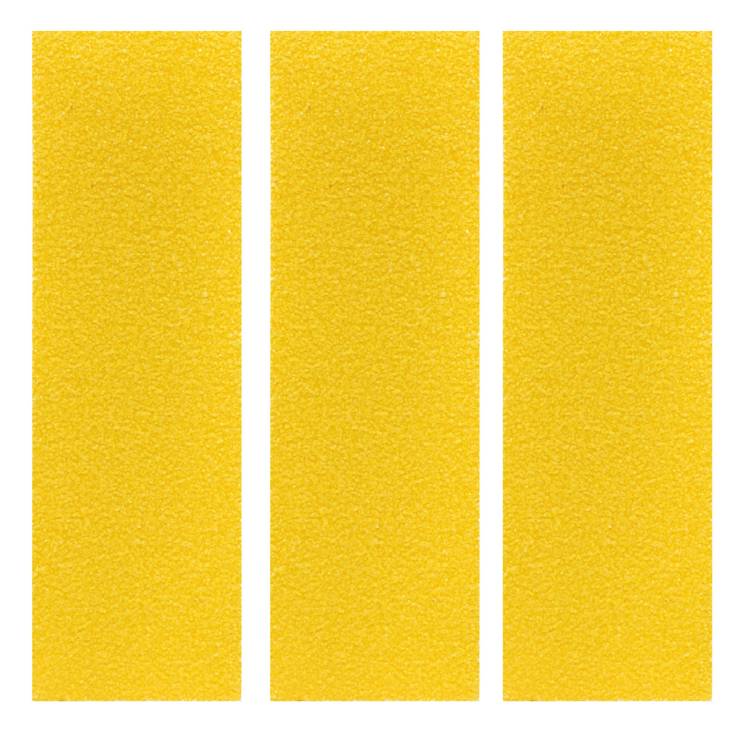 Teak Tuning 3PK Fingerboard Skate Grip Tape, Yellow Edition - 38mm x 114mm