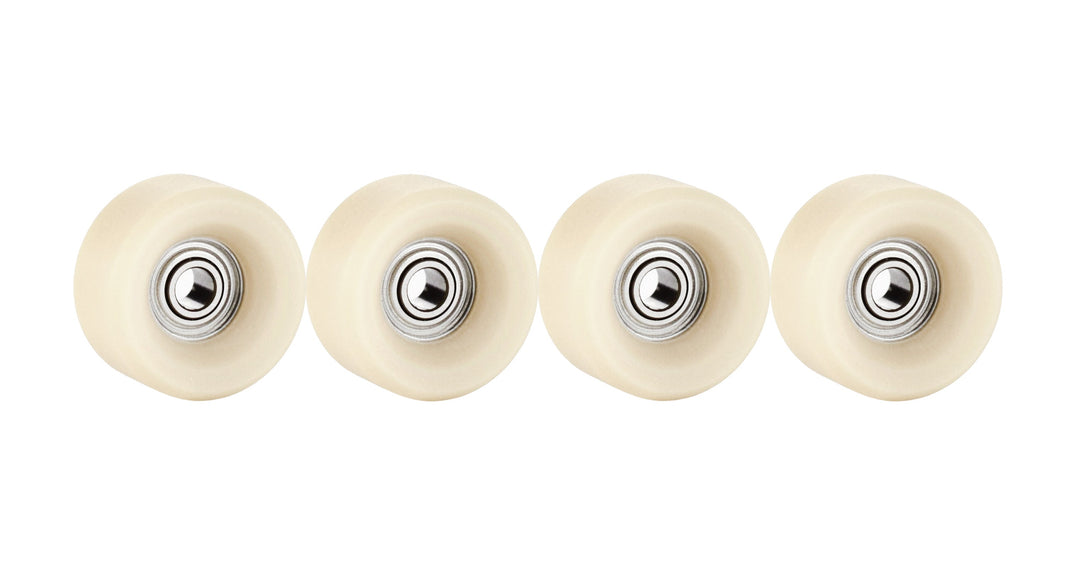 Teak Tuning Slim Bowl Fingerboard Wheels - 61D Urethane, ABEC-9 Bearings - Coyote Tan Colorway