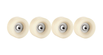 Teak Tuning Slim Bowl Fingerboard Wheels - 61D Urethane, ABEC-9 Bearings - Coyote Tan Colorway