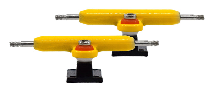 Teak Tuning Prodigy Pro Inverted Fingerboard Trucks, 34mm - Yellow & Black Colorway