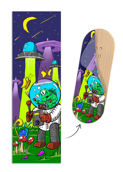 Teak Tuning "Alien Research" Teak Team Rider Collaboration Deck Graphic Wrap - 35mm x 110mm